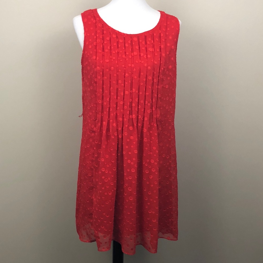 Max and Cleo Red Flare Dress Size Medium